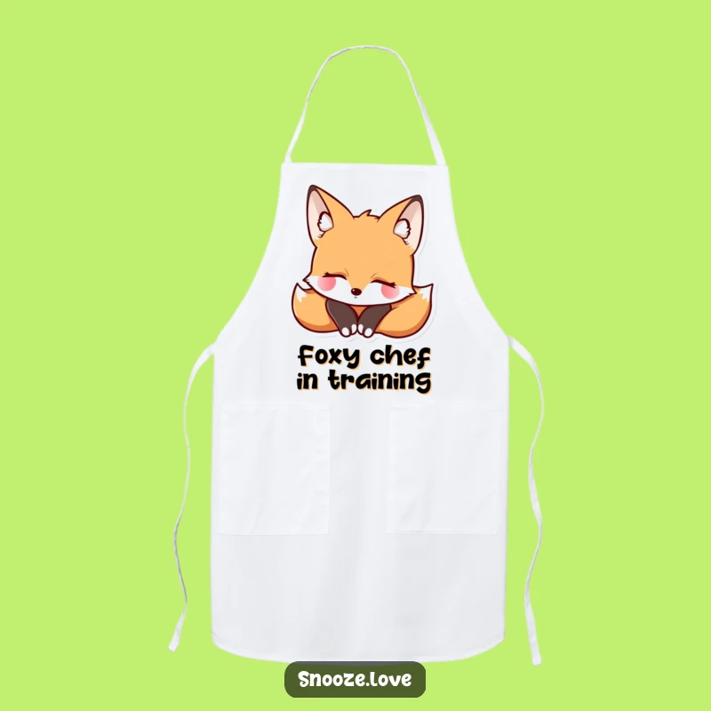 Funny Fox Apron: Cook with Serene Charm Funny Gift