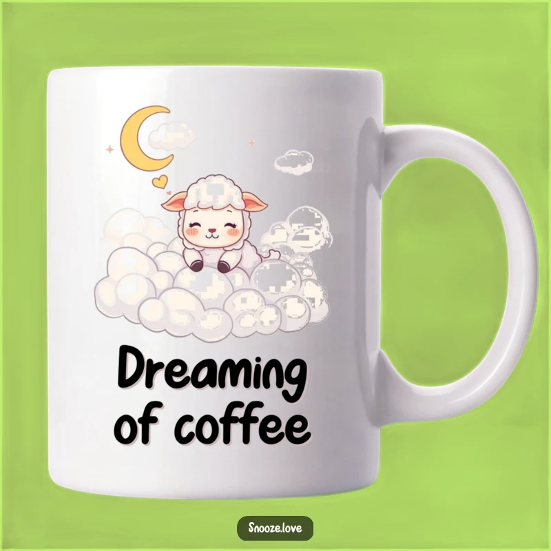 Funny Sheep Dream Mug: Sweet Sleepy Humor Funny Gift