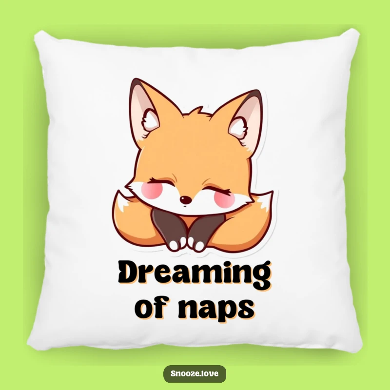 Funny Fox Rest Pillow: Plush Comfort and Peaceful Humor Funny Gift