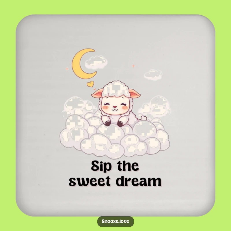 Funny Sheep Coaster: Protect Surfaces with Dreamy Charm Funny Gift