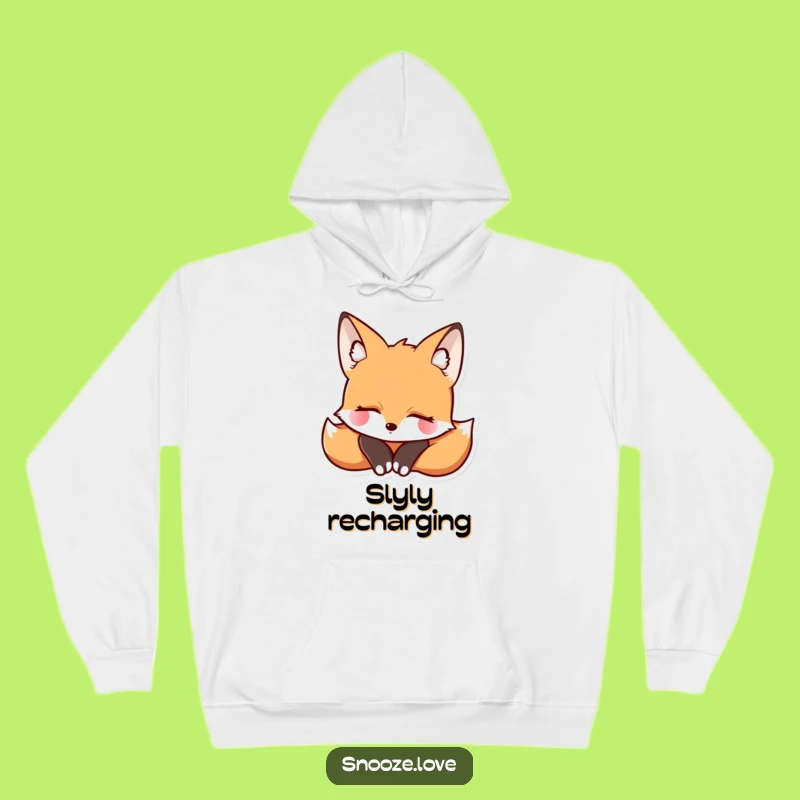 Cozy Fox Nap Hoodie: Warmth and Serene Humor Funny Gift