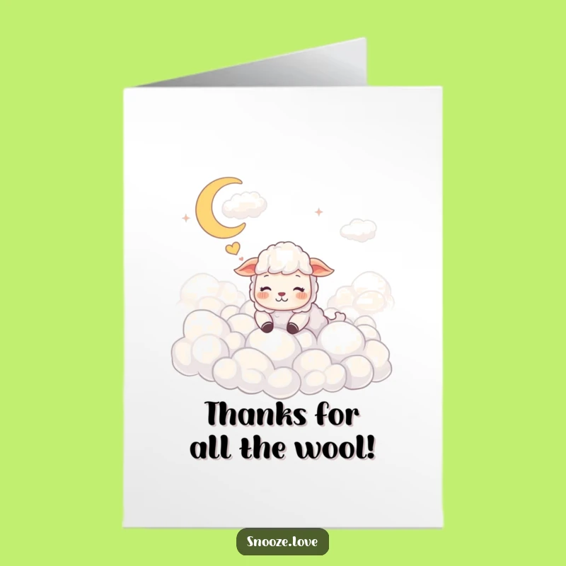 Free Printable Thank You Card: Sheepy Dreams, Funny Downloadable Gratitude